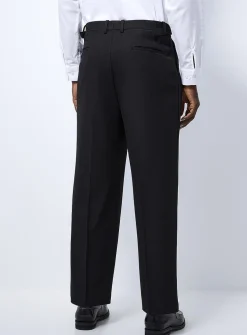 Heathered pleated pant