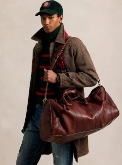Heritage leather duffle bag
