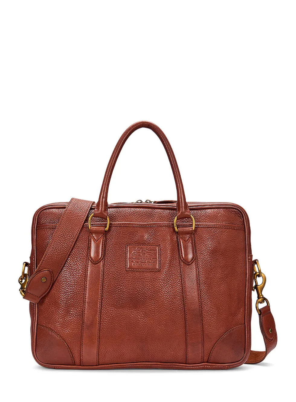 Heritage leather messenger bag