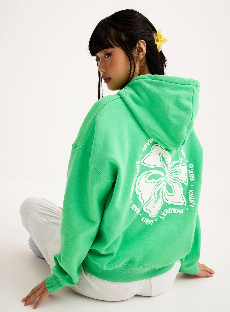 Heritage lime green hoodie