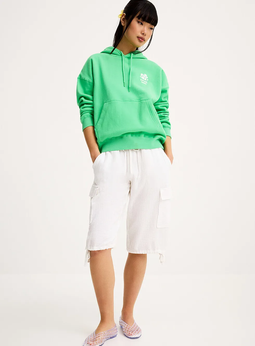 Heritage lime green hoodie