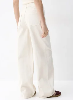 High-rise wide-leg jean