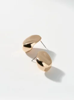 Hollow teardrop earrings