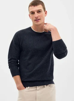 Honeycomb knit sweater