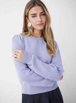 Honeycomb textured sweater
