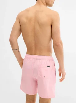 Hydro-reactive pattern stretch swim trunk