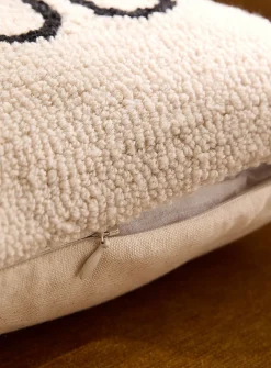 I Love You bouclé removable-cover cushion