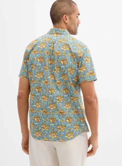 Illustrated floral shirt