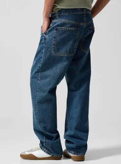 Indigo baggy jean