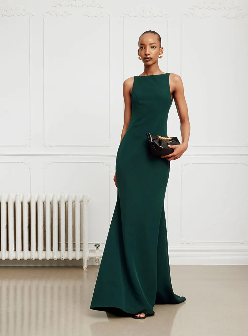 Janet open-back maxi mermaid dress