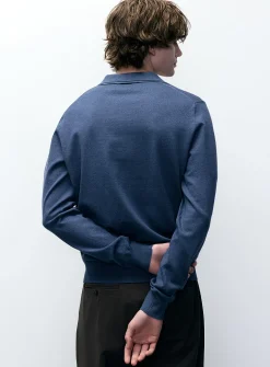 Johnny collar minimalist sweater