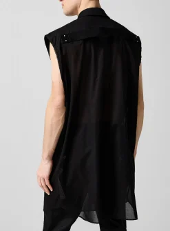 Jumbo sheer long shirt