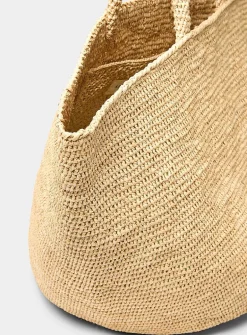 Kapity braided raffia XL tote bag
