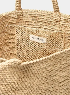 Kapity braided raffia XL tote bag