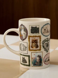 Kitten vintage frame mug