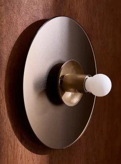 Krema frosted finish chrome wall sconce