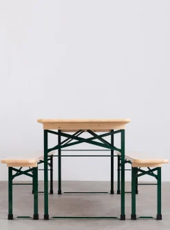 La Hannelore outdoor table and bench set