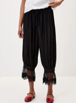 Lace ankle bloomer pant