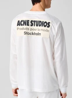 Lace cursive logo soccer jersey