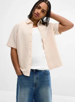 Lace jacquard shirt