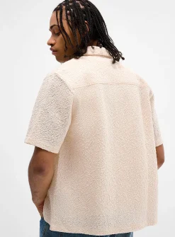 Lace jacquard shirt