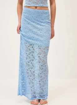 Lace maxi skirt