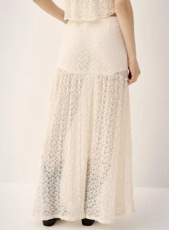 Lace maxi skort
