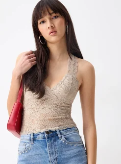 Lace racerback cami