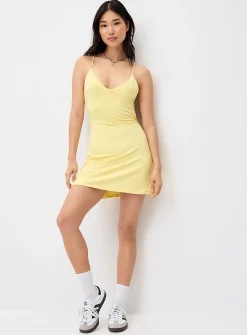 Laced back skate minidress