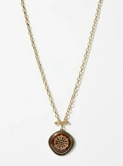 Large baroque medallion necklace