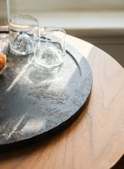Large coffee-ground swivel tray