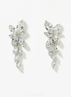 Large crystal earrings