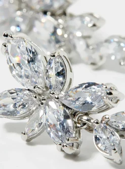 Large crystal earrings