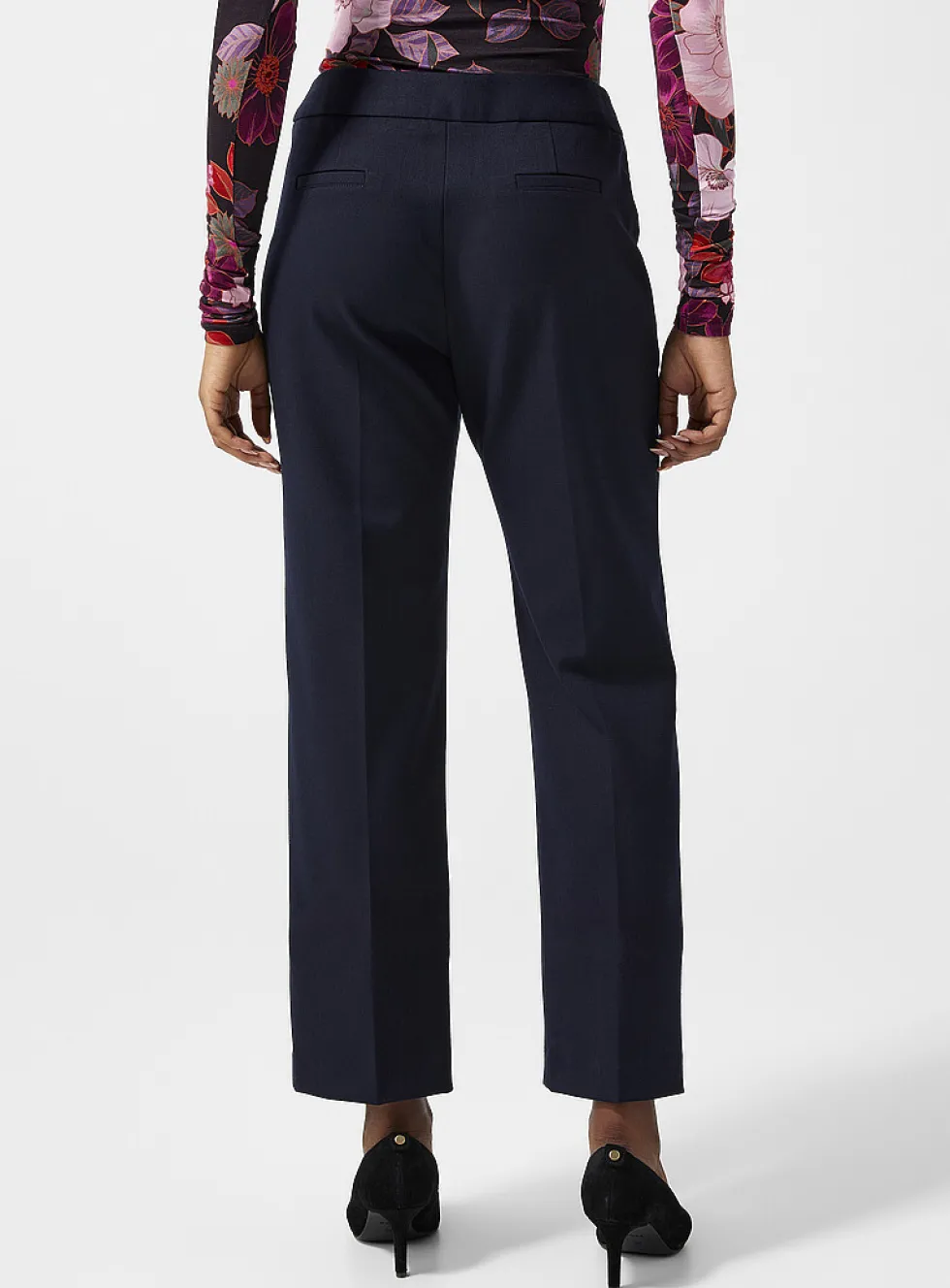 Large cuff straight leg pant