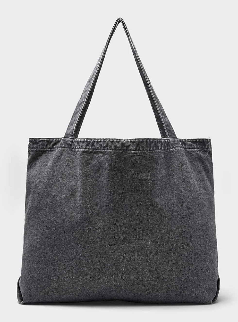 Large faded canvas tote