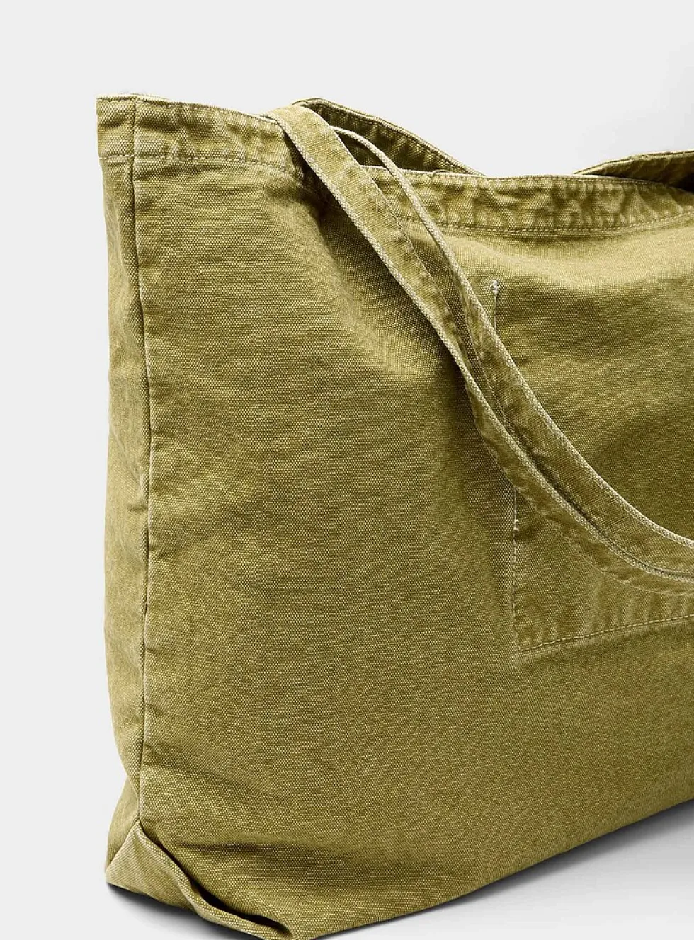 Large faded canvas tote