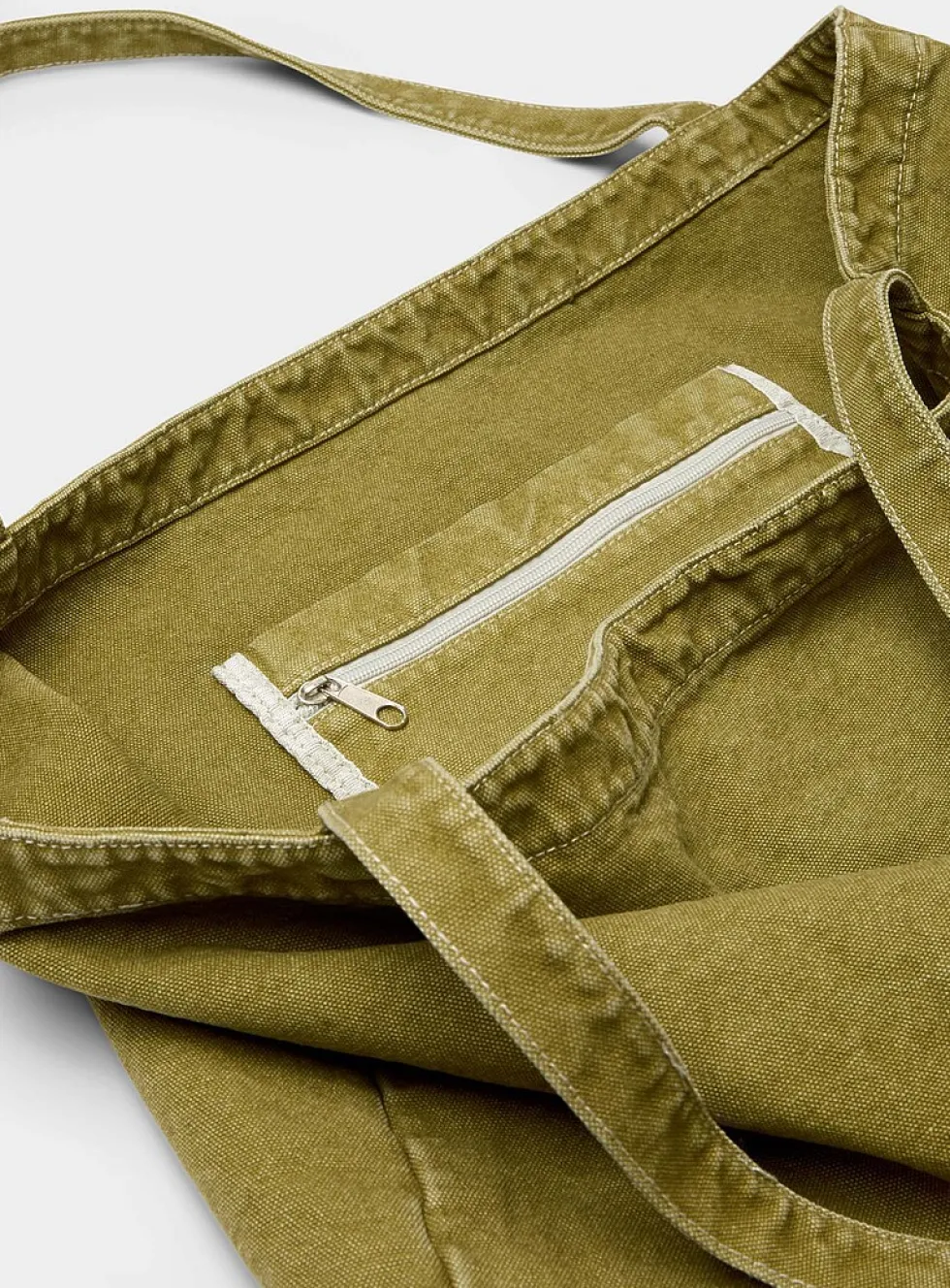Large faded canvas tote