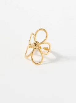 Large flower open ring
