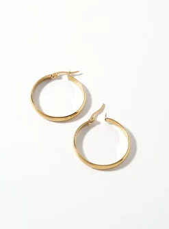 Large golden hoops