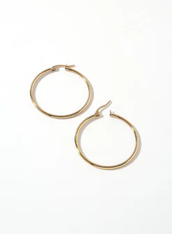 Large golden hoops