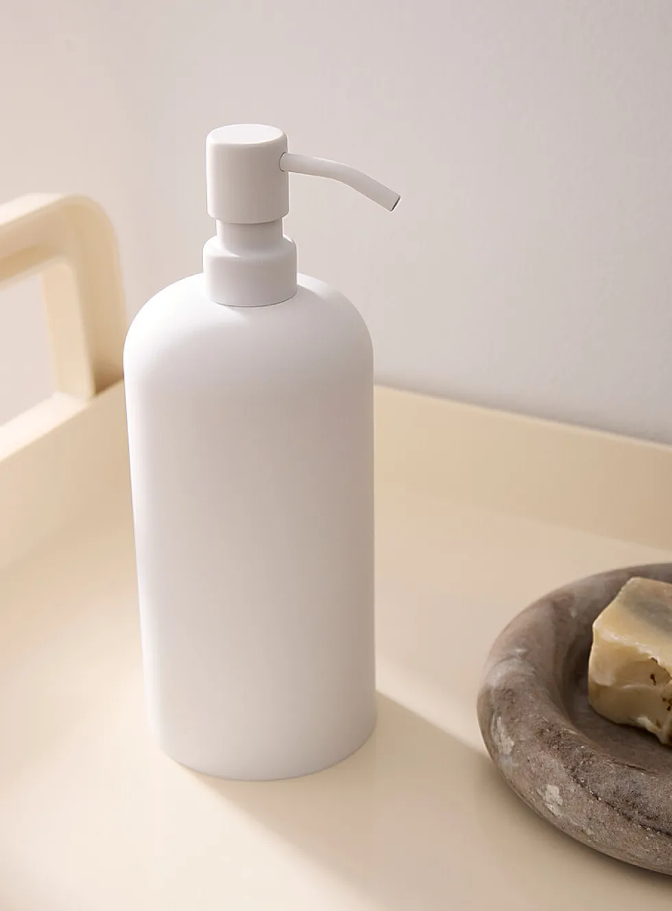 Large matte finish soap pump