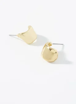 Large shiny half-hoops