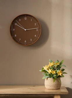 Latte round wall clock