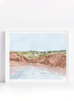 ÃŽles-de-la-Madeleine watercolour poster