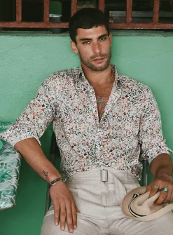 Liberty painterly floral shirt