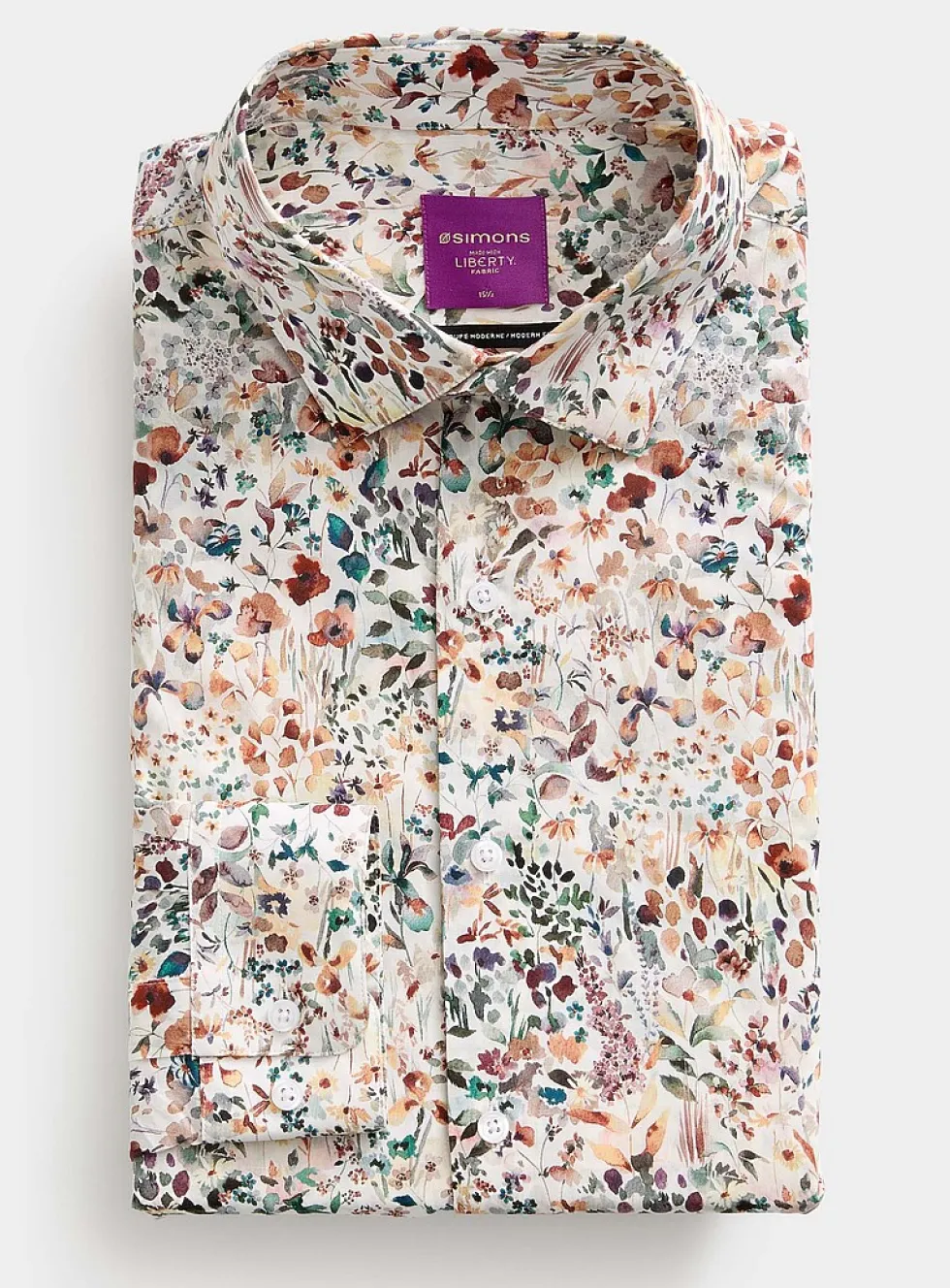 Liberty painterly floral shirt