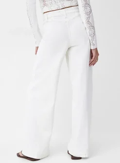 Libre stretch denim retro wide-leg jean