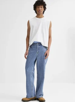 Light blue 5-pocket jean