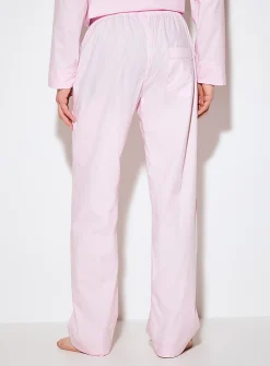 Light pink poplin pyjama pant
