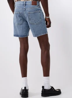 Light-blue denim short